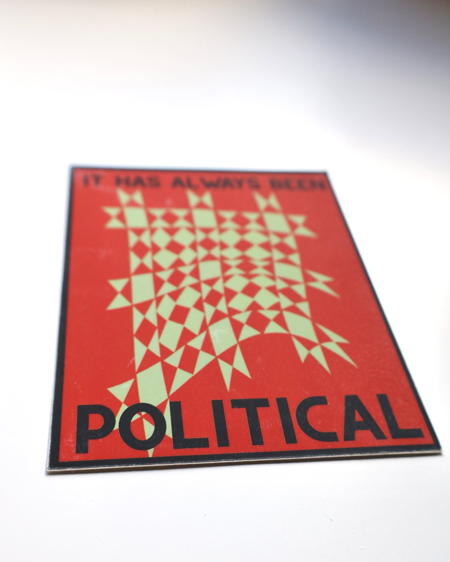 It has always been political sticker - red star