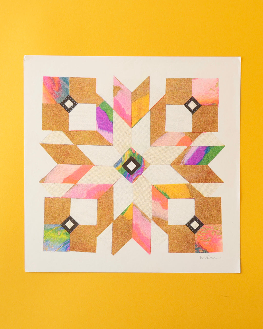 Paper Cut Quilt 8 x 8 print from Marcos Román