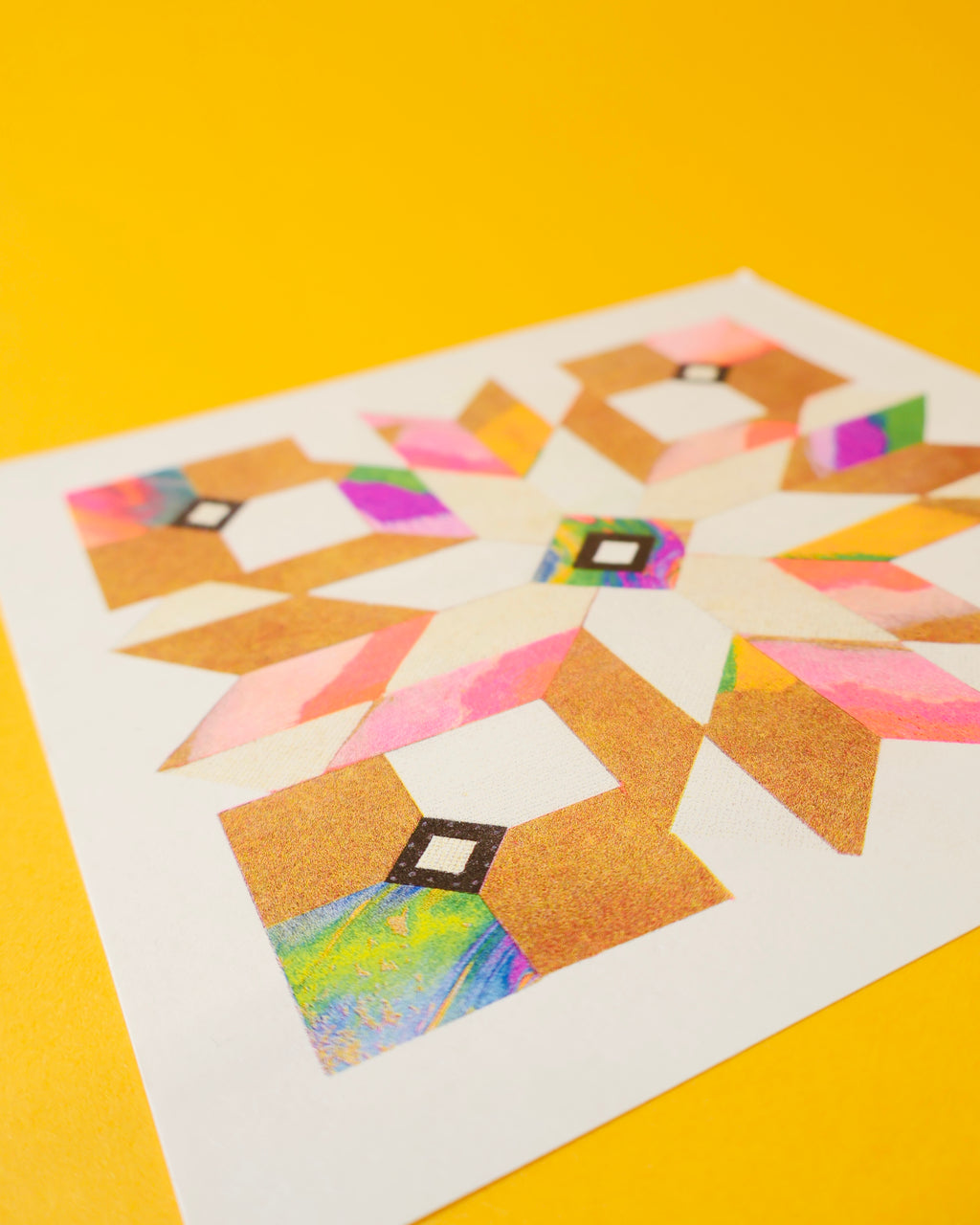Paper Cut Quilt 8 x 8 print from Marcos Román