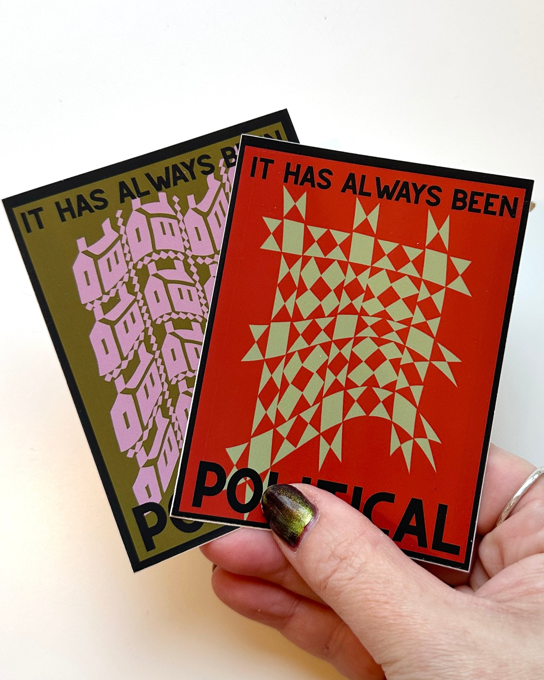 It has always been political sticker - red star