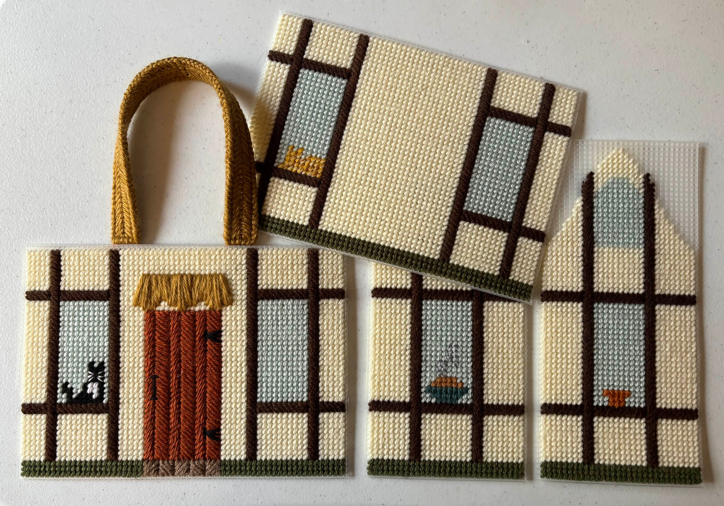 DIGITAL DOWNLOAD Needlepoint house purse pattern
