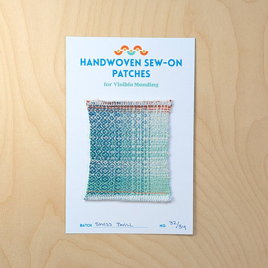 Handwoven Sew-on Patch - Swiss Twill No. 32 of 34