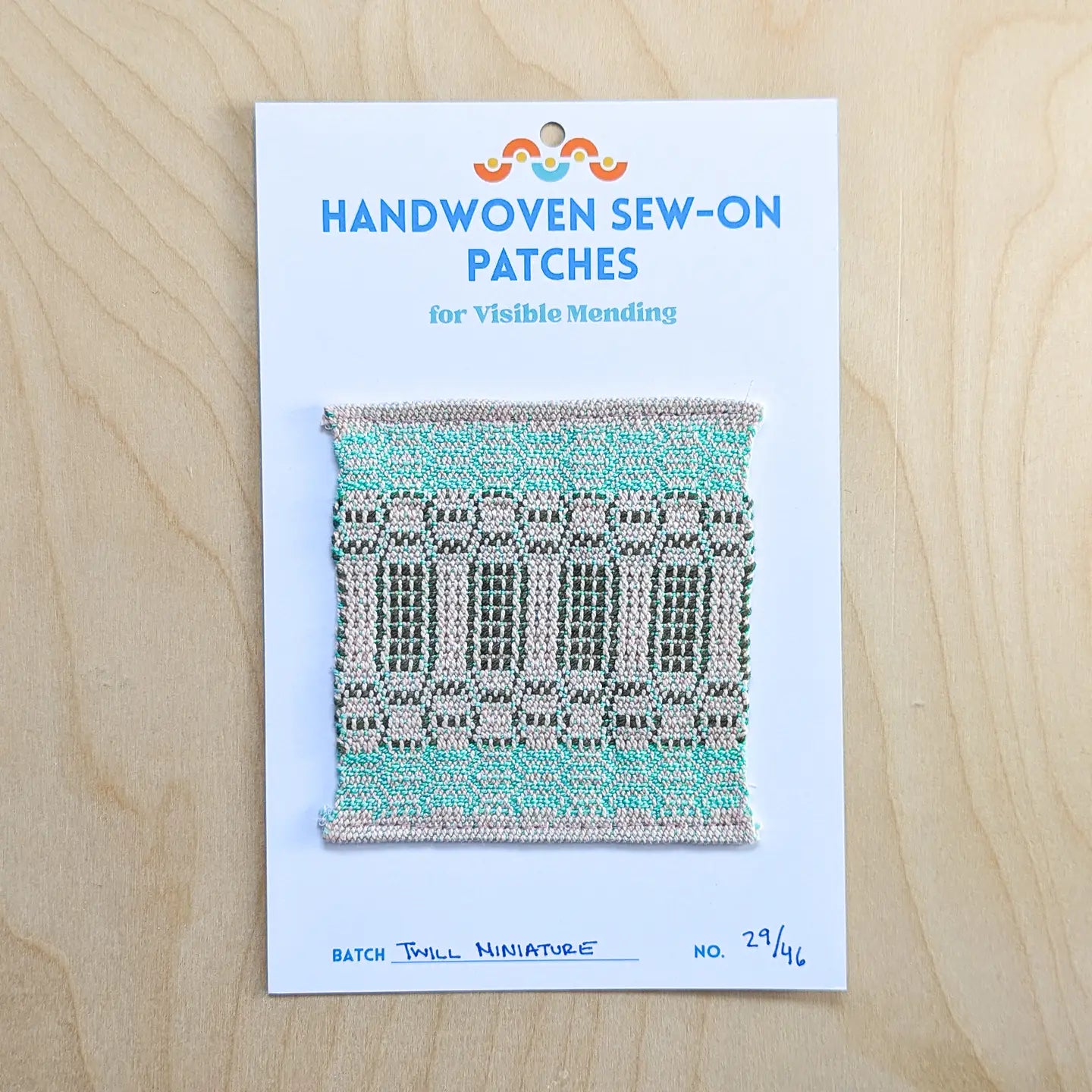 Handwoven sew-on patch