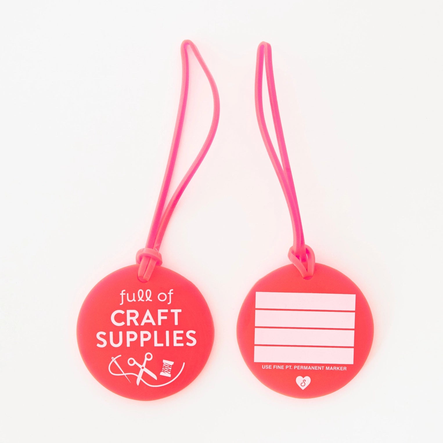 Full of Craft Supplies Luggage Tag - Sarah Hearts