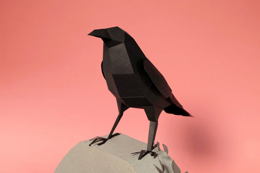 Crow papercraft kit