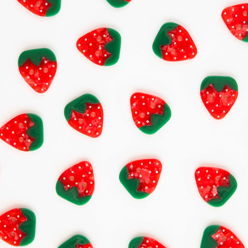 Strawberry Large 1" Buttons