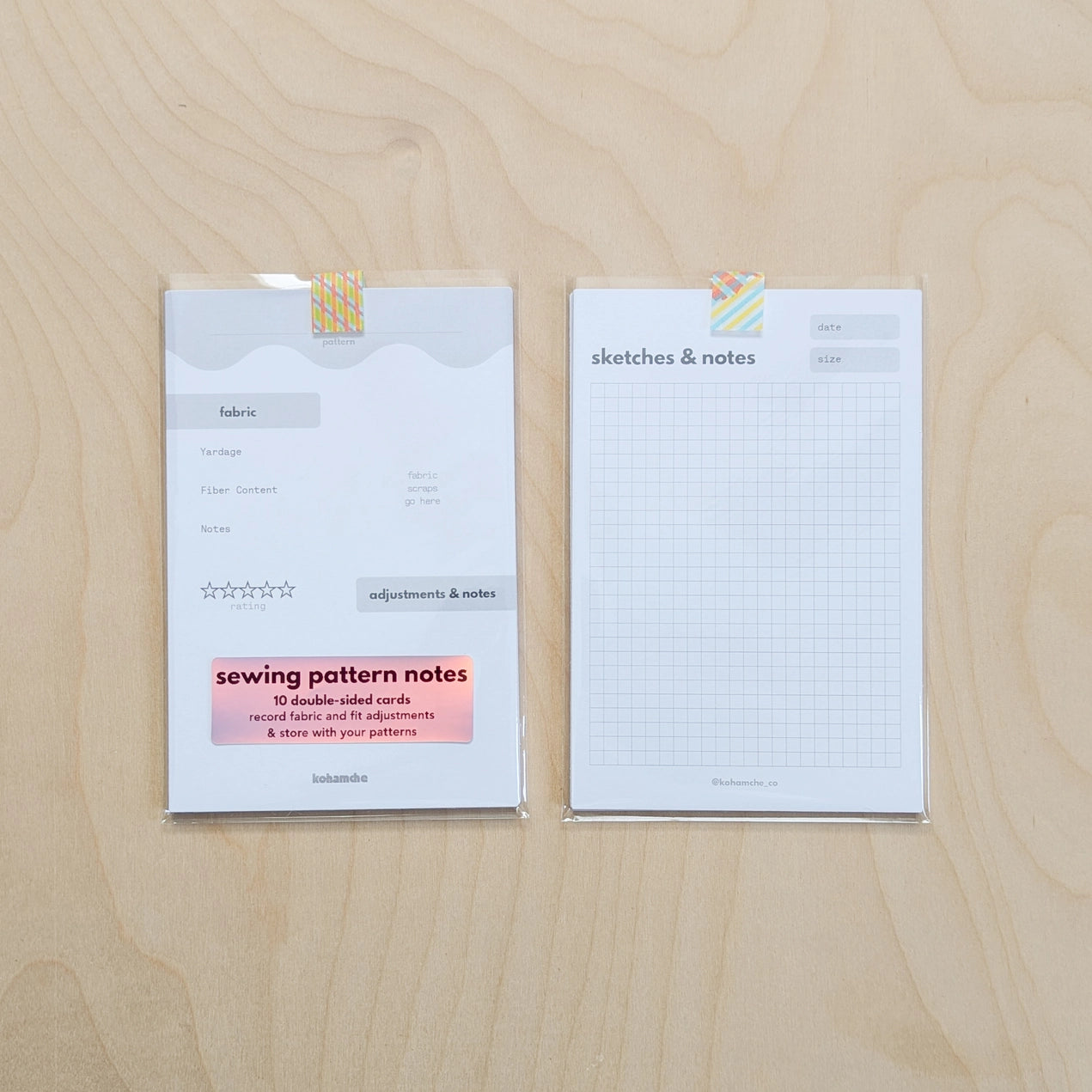 Sewing Pattern Note Cards - Pack of 10