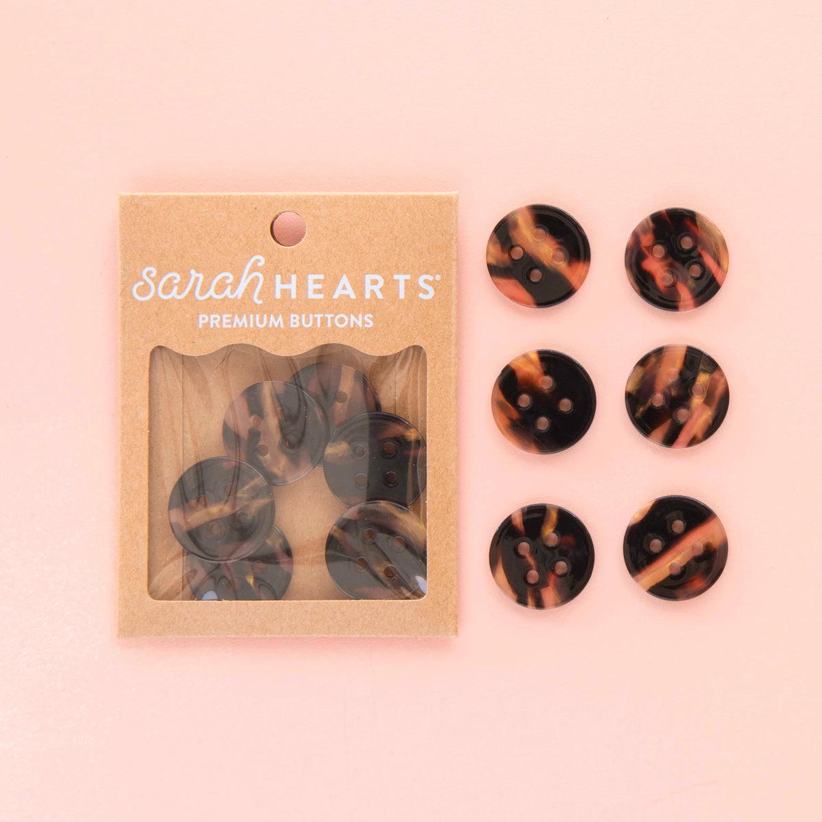 Tortoiseshell Large 1" Buttons