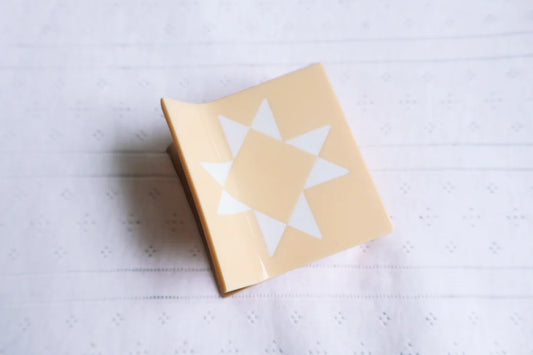 Butter Quilt Hair Claw