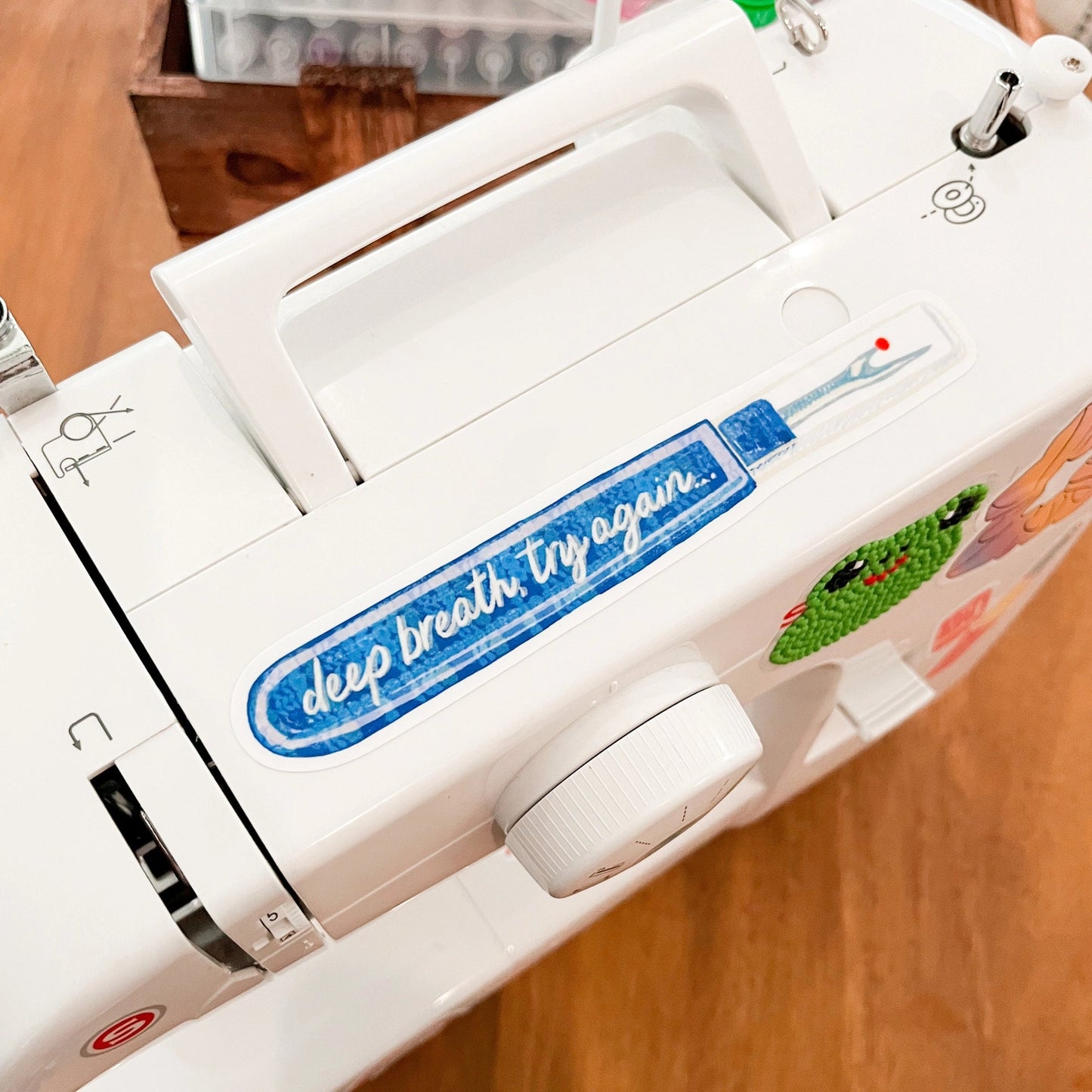 Deep breath seam ripper sticker - Laurenspired