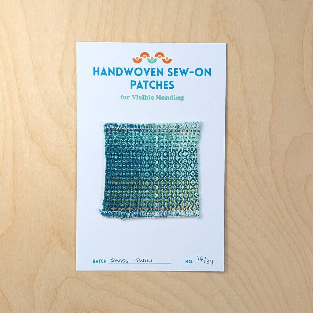 Handwoven Sew-on Patch - Swiss Twill No. 16 of 34