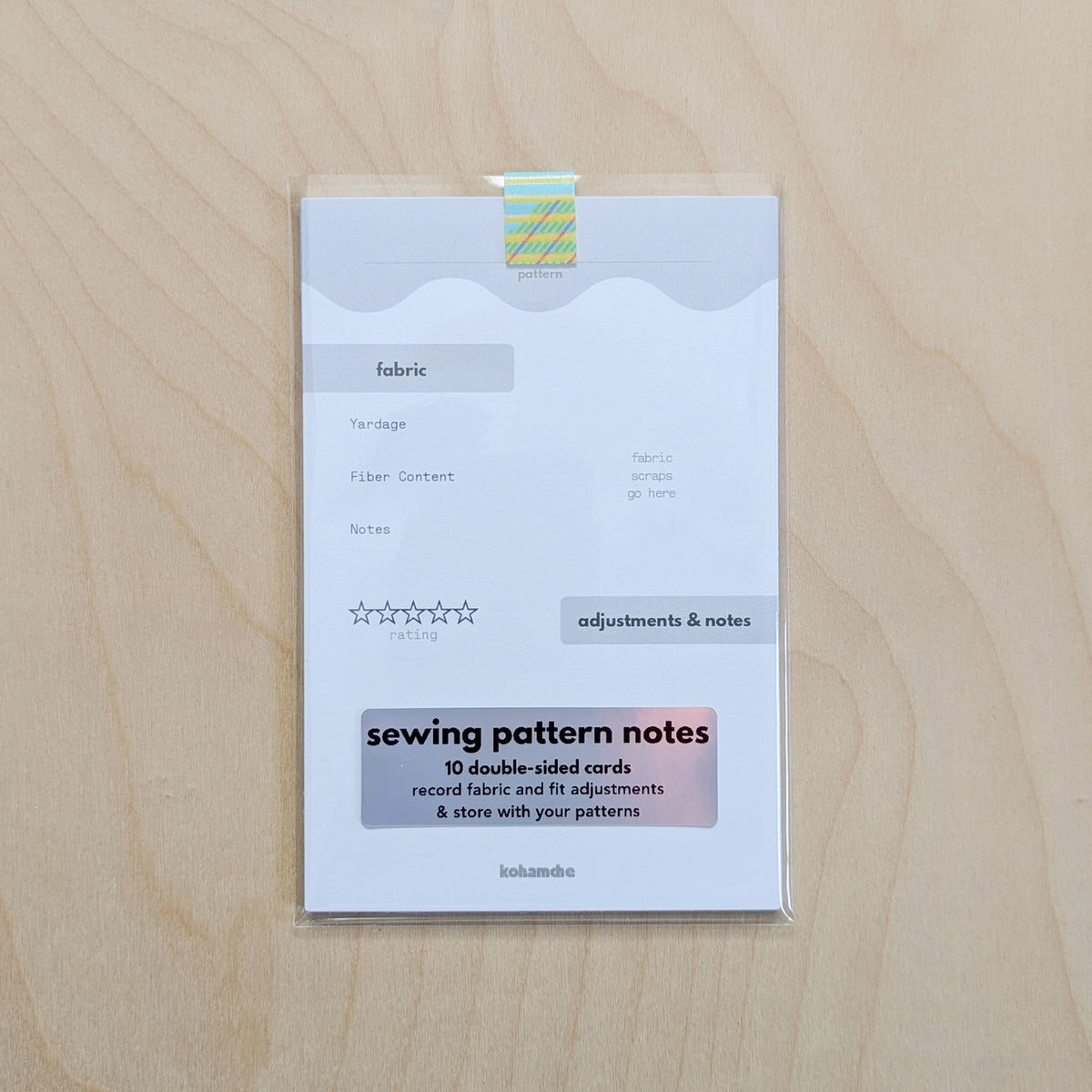 Sewing Pattern Note Cards - Pack of 10