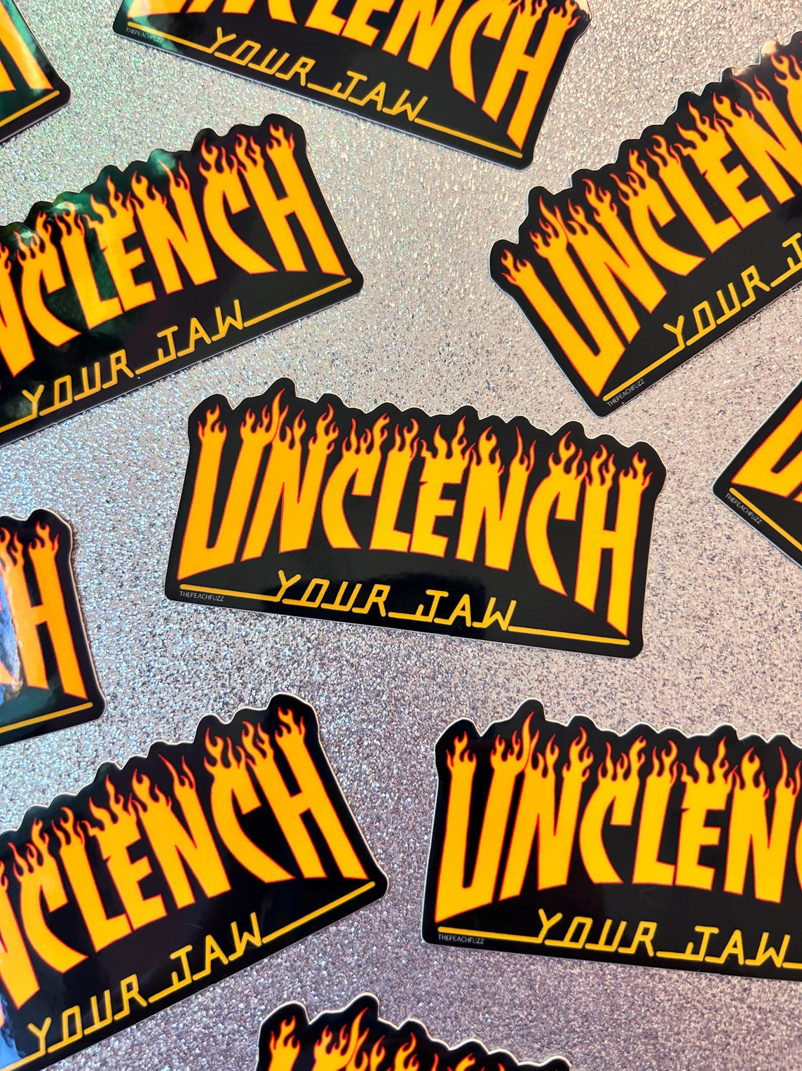 unclench your jaw sticker