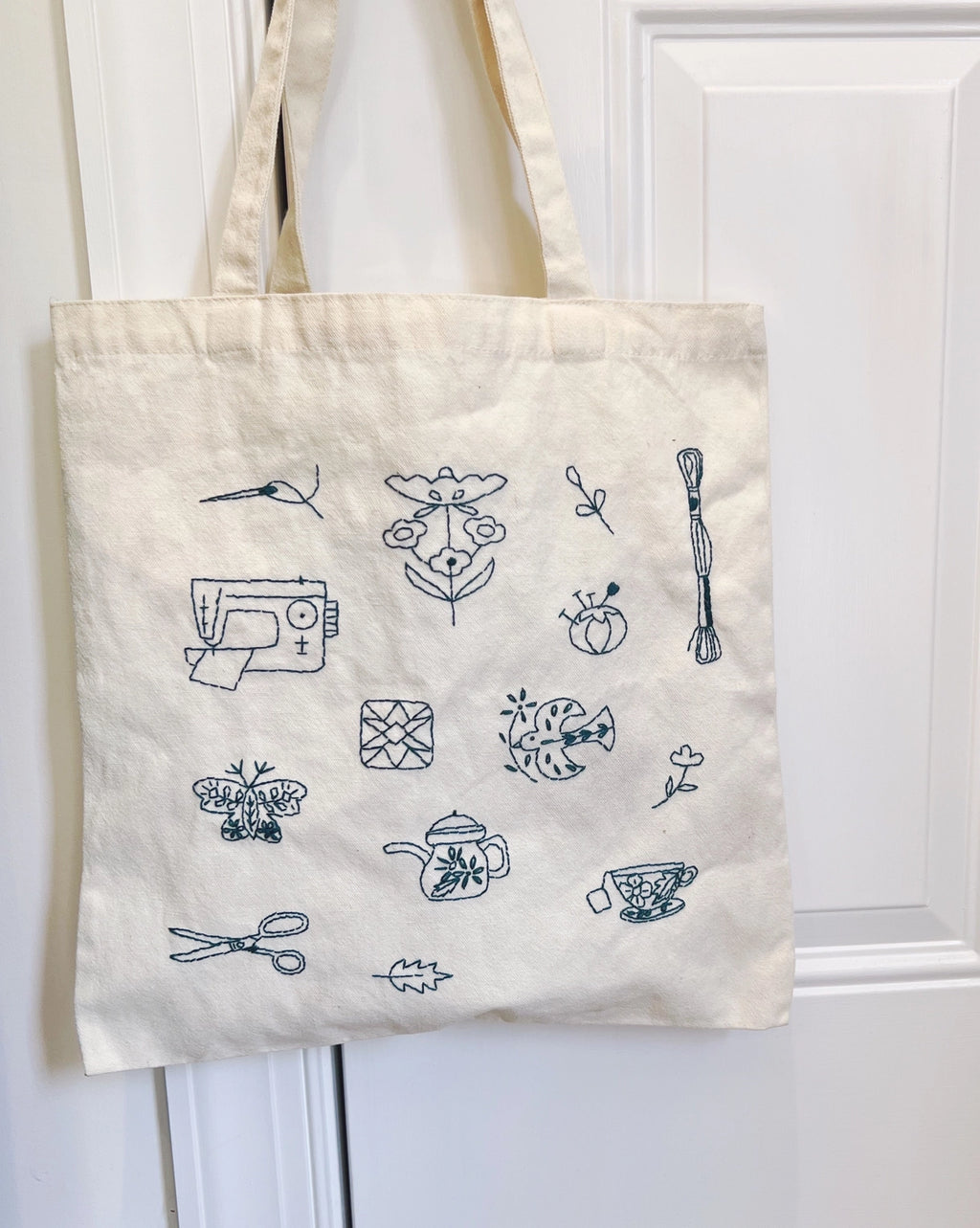 Sewing circle stick and stitch embroidery patches
