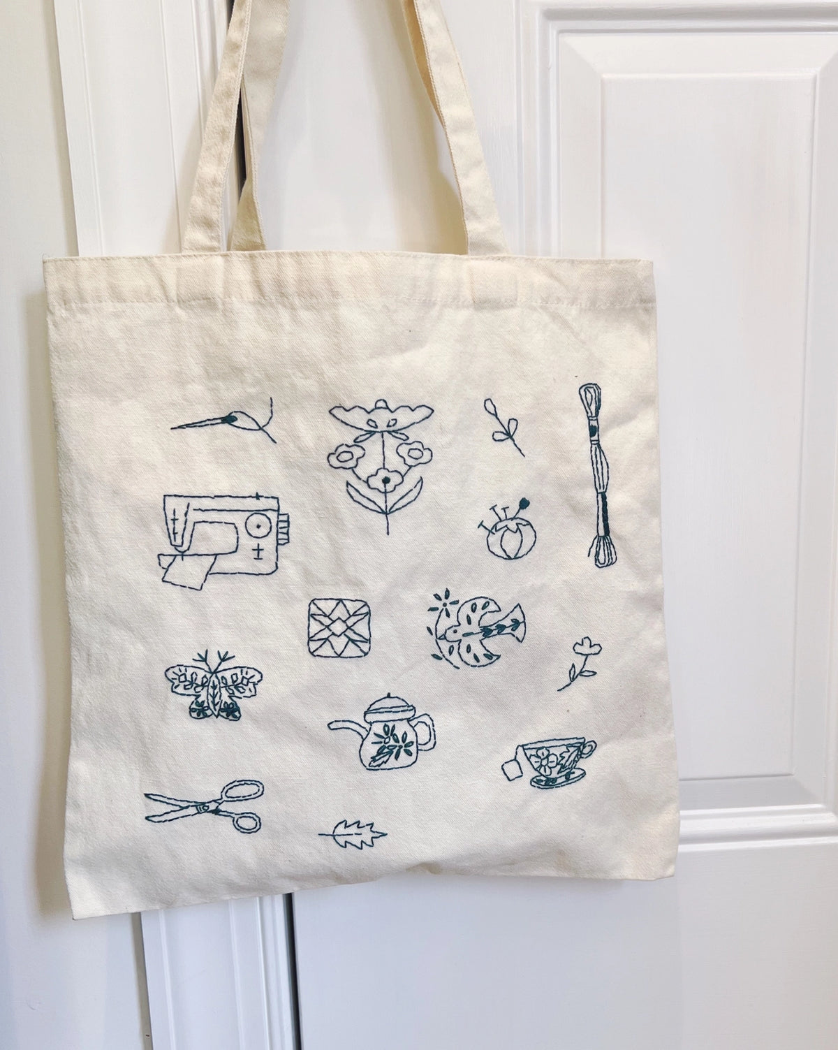 Sewing circle stick and stitch embroidery patches