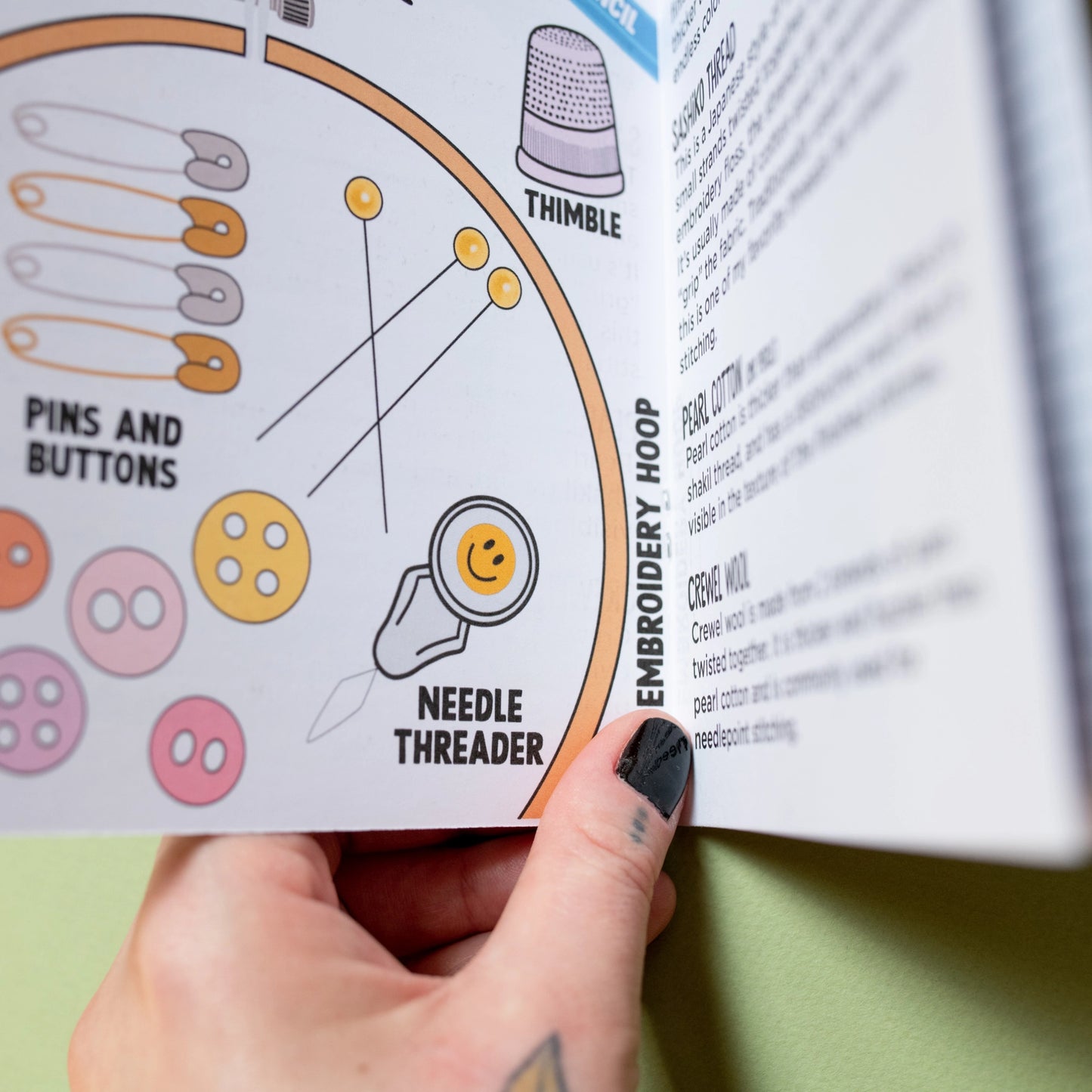 Embroidery and cross stitch basics zine