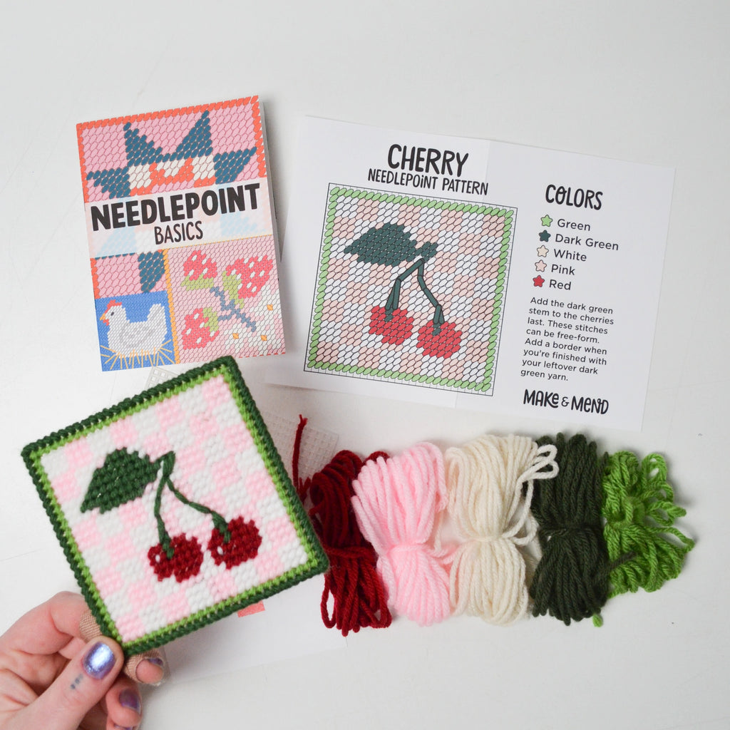 Cherry needlepoint kit