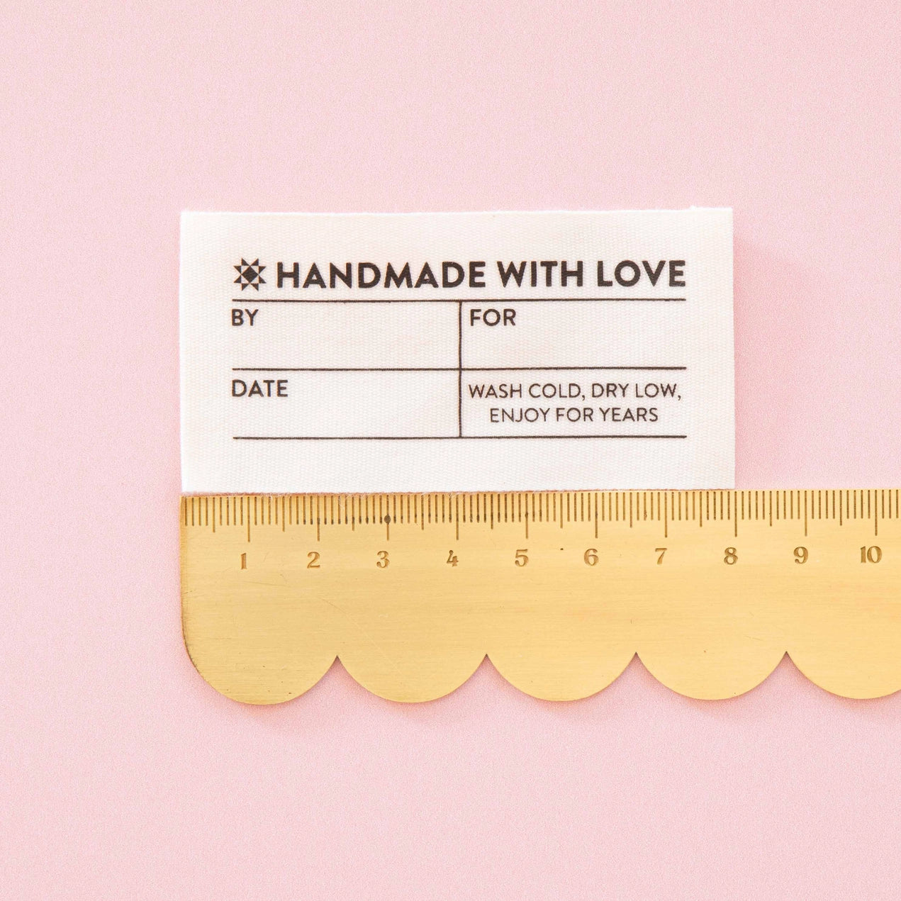 Simple Handmade Organic Cotton Write-In Labels