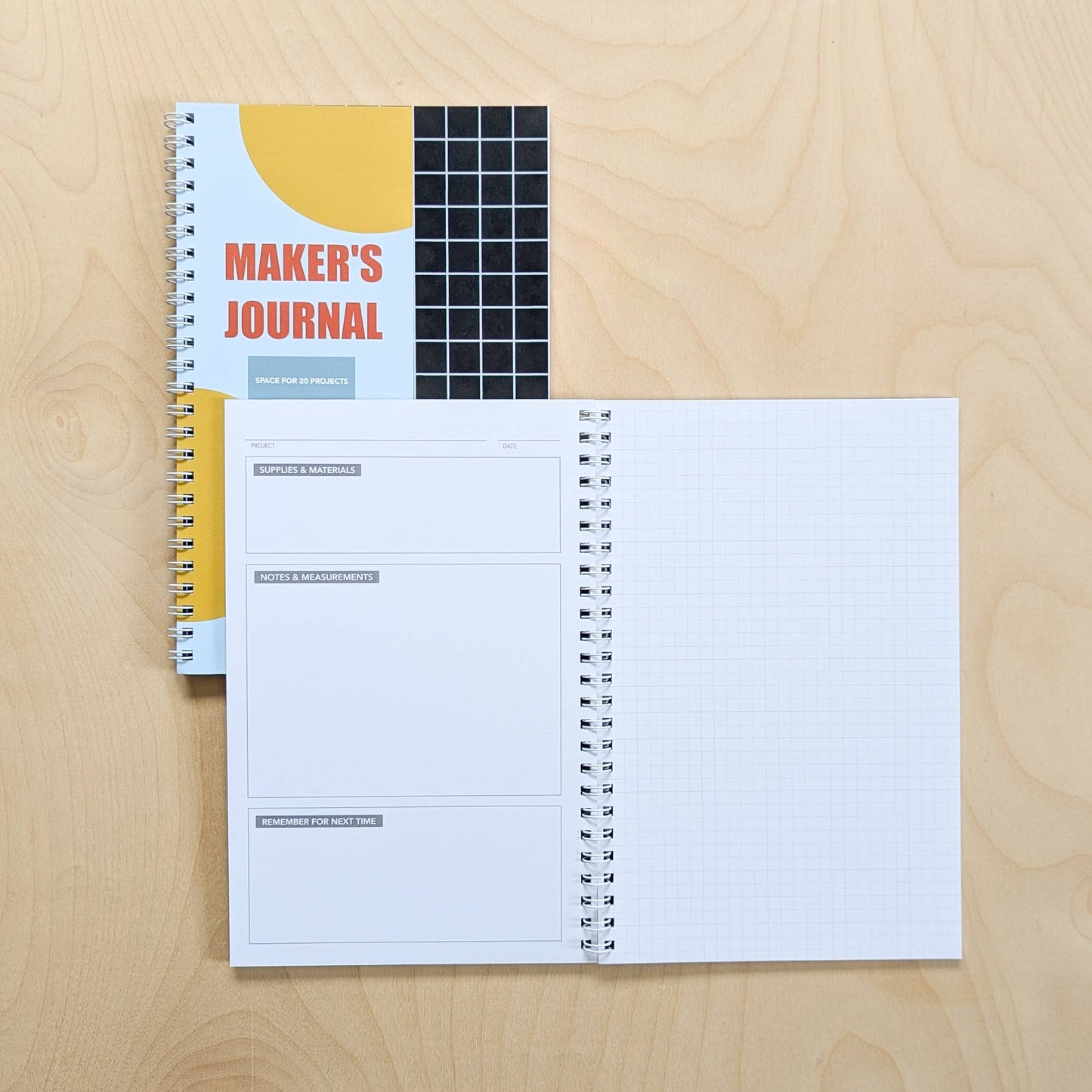 Maker's Project Journal - Craft Documentation Notebook
