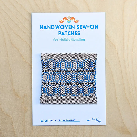 Handwoven sew-on patch