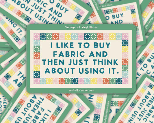 I like to buy fabric sticker