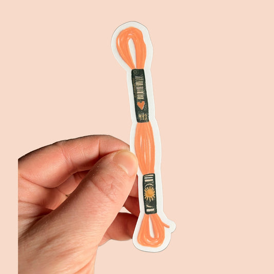 Embroidery floss sticker - Laurenspired