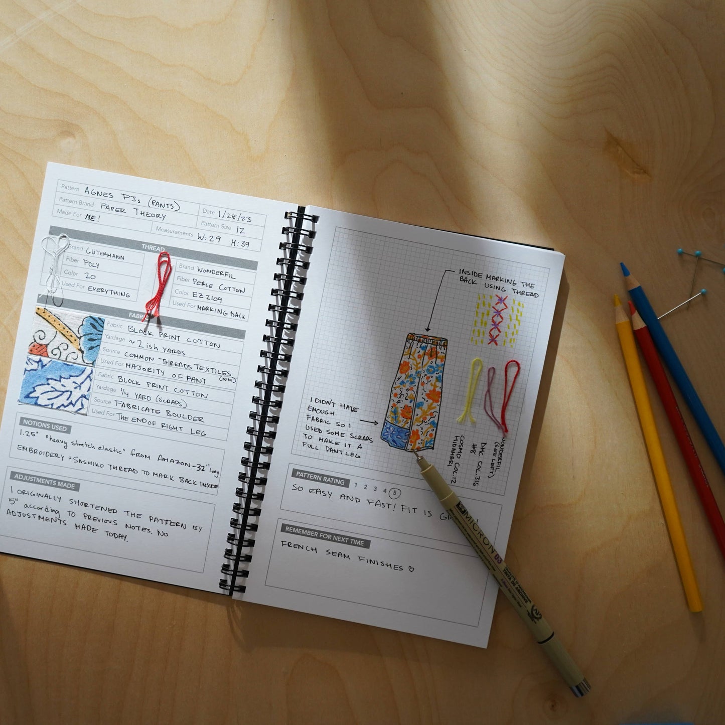 Sewing Journal