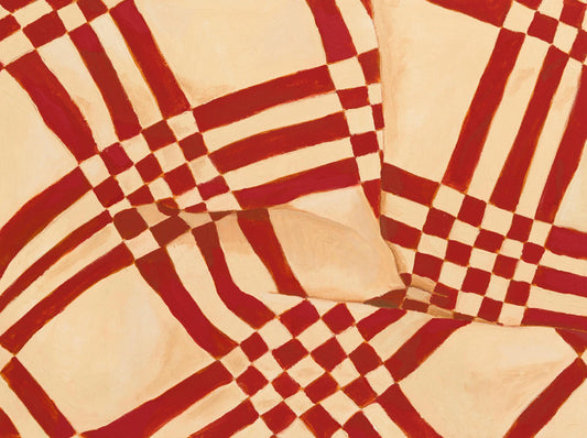Red and cream 8 x 10 Quilt Print - Laurenspired