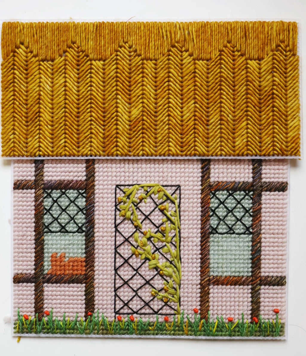 DIGITAL DOWNLOAD Needlepoint house purse pattern