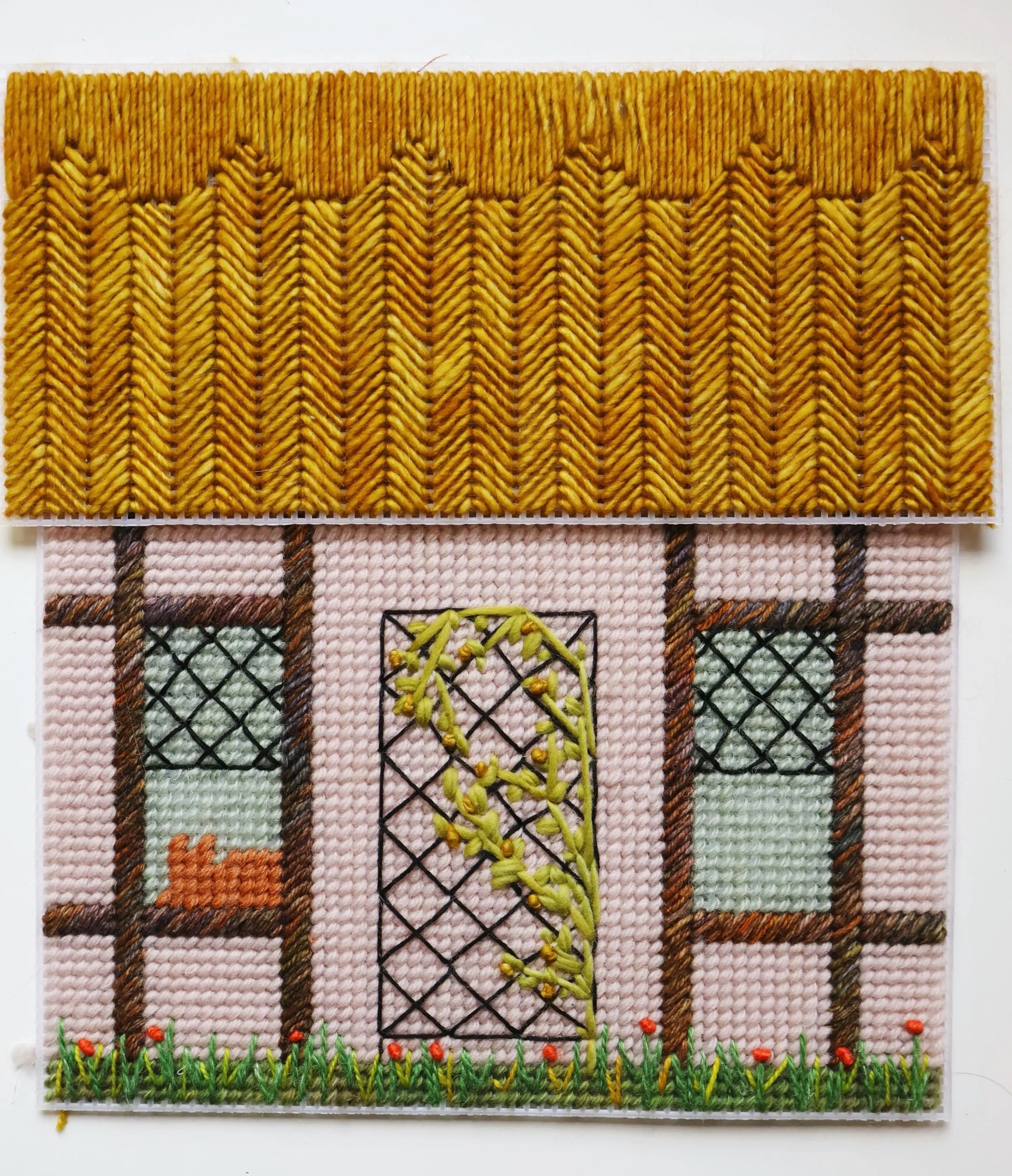 DIGITAL DOWNLOAD Needlepoint house purse pattern