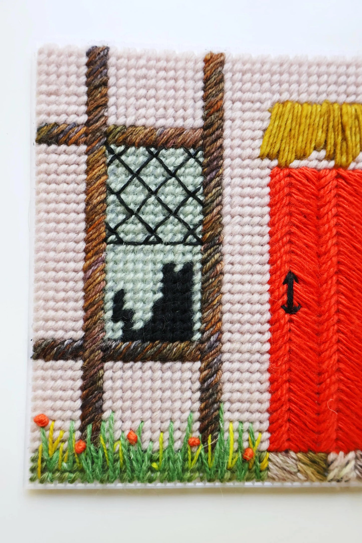 DIGITAL DOWNLOAD Needlepoint house purse pattern