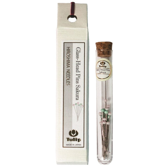 Glass head pins - Sakura by Tulip