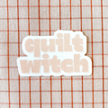quilt witch sticker
